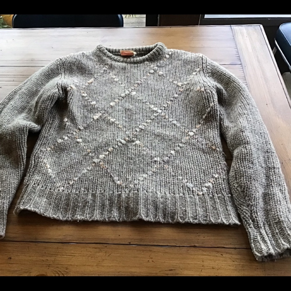 Taupe wool sweater